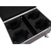 ROADINGER Flightcase 4x LED TMH-X4 mit Rollen