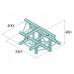 ALUTRUSS DECOLOCK DQ3-SPAT43 4-Weg T-Stück /\ sw