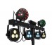 EUROLITE Set LED KLS Laser Bar Next FX-Lichtset + M-4 Boxenhochständer