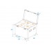 ROADINGER Flightcase 4x LED Theatre COB 100 Serie mit Rollen