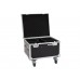 EUROLITE Set 4x LED IP PAR 7x9W SCL Spot + Case mit Rollen