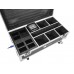 ROADINGER Flightcase 6x AKKU IP UP-4 Plus HCL Spot WDMX mit Ladefunktion