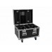 EUROLITE Set 4x LED TMH-X4 Moving-Head Wash Zoom ws + EU Case mit Rollen