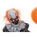 EUROPALMS Halloween Figur Clown mit Luftballon, animiert, 166cm