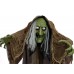 EUROPALMS Halloween Figur Hexe buckelig, animiert, 145cm