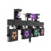 EUROLITE Set LED KLS Scan Pro Next FX Kompakt-Lichtset + BPS-3 Boxenhochständer schwarz