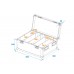 ROADINGER Flightcase 4x LED PMB-4 COB QCL mit Rollen