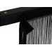 Wentex Pipes & Drapes Vorhang Fadenvorhang, 3x3m, 220g/m², schwar