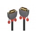 Lindy 36220 DVI-D Dual Link Kabel, 0.5m, Anthra Line