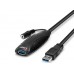 Lindy 43156 USB 3.0 Aktiv Verlängerungskabel, 10m