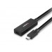 Lindy 43364 USB 3.2 Aktiv Verlängerungskabel, 5m, 10Gbit/s, USB-C Male / USB-C Female