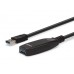Lindy 43322 USB 3.0 Aktiv-Verlängerungskabel, 15.0m