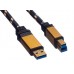 Roline Gold USB Kabel,  3m, USB A 3.2 / USB B 3.2