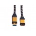 Roline Gold USB Kabel,  2m, USB A 3.2 / USB Micro-B 3.2