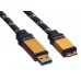 Roline Gold USB Kabel,  2m, USB A 3.2 / USB Micro-B 3.2