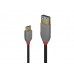 Lindy 36895 USB Adapterkabel, 0.15m, Anthra Line, USB C 3.1