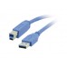 Kramer C-USB3/AB-3 USB Kabel, 0.9m, BLAU