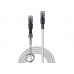 Lindy 47602 Cat Sicherheitsnetzwerkkabel, S/FTP, grau, 1m