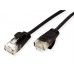 Roline Green, CAT6A-Patchkabel, UTP,  0.5m, schwarz