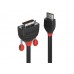 Lindy 36270 Video-Adapterkabel, 0.5m, Black Line, HDMI, DVI-D