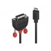 Lindy 36280 Video-Adapterkabel, 0.5m, Black Line, Mini HDMI,DVI-D