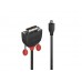 Lindy 36286 Video-Adapterkabel, 1.0m, Black Line,Micro HDMI,DVI-D