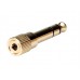 Roline Gold Audio Adapter, 6.35mm Klinke male / Miniklinke female