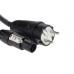 Schuko / Powercon True1 Kabel, BLACK,  5m, 3x1.5mm²
