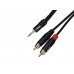Enova EC-A3-PSMCLM-3 Audio Adapterkabel,3m,1x Miniklinke/2x Cinch