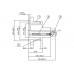 Enova XL13FB-W XLR 3pol Einbaubuchse, IP67, female