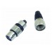 XLR Stecker Eco Version, 3pol, Kabel, weiblich, 10er SET