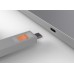 Lindy 40428 USB-C Port Schloss SET,ORANGE,1x Schlüssel/4x Schloss