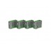 Lindy 40451 USB-A Port Schloss SET, GRÜN, 1x Schlüssel/4x Schloss