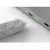 Lindy 40451 USB-A Port Schloss SET, GRÜN, 1x Schlüssel/4x Schloss