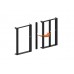 Admiral Center Position Brackets Mittelsteg, schwarz, 203cm