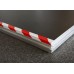 SweetPRO TA WWR-025/50-PRO Warnklebeband, weiss/rot, Gaffa