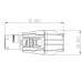 Enova PO23FP-IN Power Stecker, female, BLAU