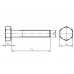Schraube 6 KT, 8.8, M10, 10 x 60mm, verzinkt