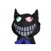 EUROPALMS Halloween Aufblasbare Figur Katze mit Kürbis, 183cm