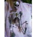 EUROPALMS Halloween Skelett mit Moos, 40cm