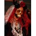 EUROPALMS Halloween Figur Skelett La Catrina, animiert, 100cm