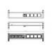 Bachmann DESK 1 Tischanschlussfeld, 3-fach, 4x ABD