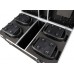 Case für 4x Showtec Xpression 2000, schwarz, Zubehörfach