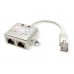 Value T-Adapter Kat.5e (Class D), STP, silber, 10/100 LAN