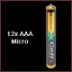 12 x Micro (AA) Batterie für Alphafire